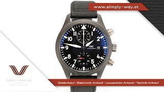 IWC Pilots Top Gun Chronograph Ref IW3890 automatic [upl. by Merta]