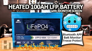 SunGoldPower HEATED 100Ah LiFePO4 Lithium Battery With APP  Monitor [upl. by Rehsu5]