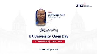 Greenwich University Open Day  AHZ Abuja Office [upl. by Dilahk]