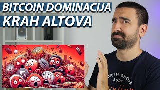 BITCOIN DOMINACIJA  VELIKI PAD ALTOVA [upl. by Aryhs959]