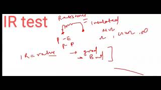 IR value test Electrical engineering [upl. by Avrom]