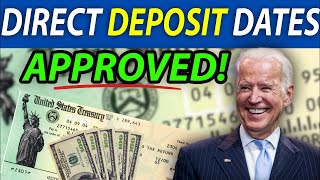 Congress Approves Direct Deposit STIMULUS CHECKS DATE “CONFIRMED” For SS SSI SSDI [upl. by Boote738]