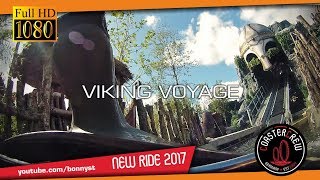 Viking Voyage Emerald Park Ireland  Interlink Shoot the chute onride POV [upl. by Eterg]