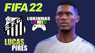 FIFA 22  LUCAS PIRES  SANTOS  LOOK ALIKE  HOW TO MAKE  PRO CLUBS  TUTORIAL  STATS [upl. by Sixela]