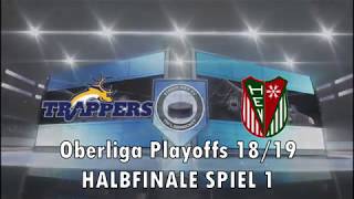 Oberliga Playoffs 2019 Halbfinale Spiel 1 Tilburg Trappers  Herner EV [upl. by Fanchon]