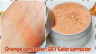 COLOR CORRECTOR ORANGE CONCEALER DIY BEST CONCEALER [upl. by Ahsema]