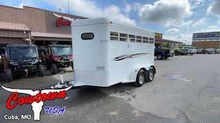 2005 Travalong 2Horse Bumper Pull Trailer with Slant Load [upl. by Derman593]