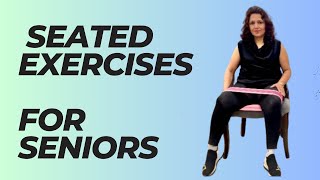 Seated Exercises For Ankle  Knee And Hip  Seated Exercises For Seniors On Chair [upl. by Enail]