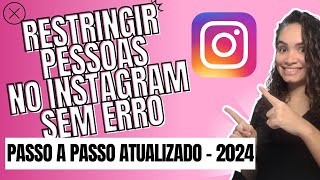 Como Restringir o Instagram [upl. by Siravart]