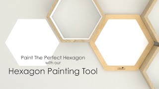 Hexagon Painting Tool  How to Paint a Perfect Hexagon On Your Wall [upl. by Seumas514]