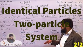 L432 Identical particles Twoparticle systems [upl. by Yraeht]