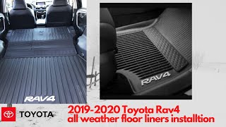 2019 Toyota Rav4 all weather liners [upl. by Annwahsal]