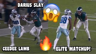 Ceedee Lamb Vs Darius Slay 🔥 WR Vs CB Eagles Vs Cowboys 2023 highlights [upl. by Boehmer]