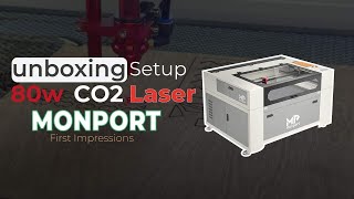 Monport 80W CO2 Laser First Impressions [upl. by Eema]