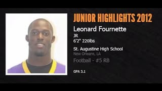 Leonard Fournette 5 Running Back  Junior Highlights 2012 [upl. by Yeleek]