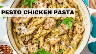 Creamy Chicken Pesto Pasta ready in 15 minutes Pesto Pasta Recipe [upl. by Gudrin]