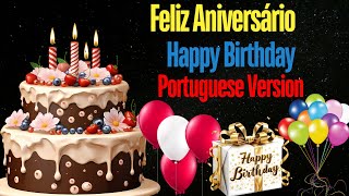 Feliz Aniversário New Portuguese Version Happy Birthday Song for Kids 2024 Childrens Pop Remix [upl. by Miuqaoj661]