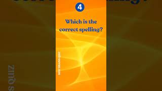 Commonly Misspelled Words englishquiz testyoursmarts quiz [upl. by Nomis]