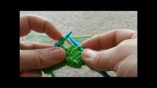 Knitting Beginner  Increases  M1 quotMake Onequot and Adding stitches at the beginning of a Row [upl. by Atiuqihs]