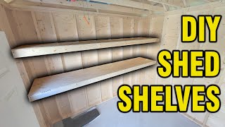 How to Make Strong and Cheap Shelves for a Shed [upl. by Stanly273]