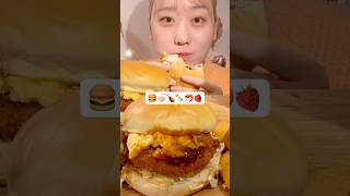 🍔🍜🍗🍡🦐🍓😋 MIYU ASMR asmr asmreating asmrfood mukbang miyuasmr [upl. by Ynnep]