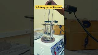 Softening test of Bitumen  bitumen softiningtest softininglabtest lab [upl. by Twila223]