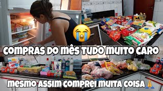 COMPRAS DO MÊS DE MARÇONO ATACADÃO TUDO MUITO CARO😭 mas glória DEUS  organizei tudo na geladeira [upl. by Connie]