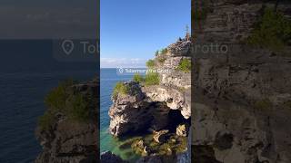 The Grotto at Tobermory Ontario🇨🇦 tobermory thegrotto grotto placestovisit todoontario short [upl. by Gothart]