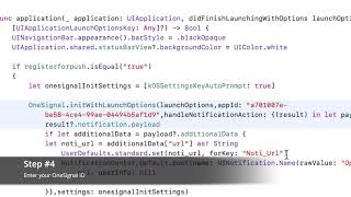 Configure OneSignal push notifications in iOS WebView apps – XcodeSwift How To  2019 [upl. by Colan504]