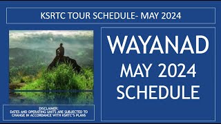 WAYANAD TOUR PACKAGE PLAN BY KSRTC BUDGET TOURISM CELL  MAY 2024 VAGAMON SCHEDULE BY KSRTC [upl. by Nahseez]