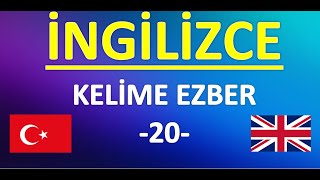 İNGİLİZCE KELİME EZBER20 [upl. by Dafodil842]