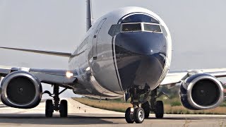 Boeing 737800 Takeoff JETBLAST amp CRAZY DRIVER  Skiathos Airport Plane Spotting  2nd St Maarten [upl. by Harehs]