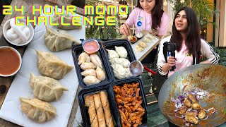 I only ate MOMOS for 24 hours SPICY Momos recipe in detail with schezwan sauce [upl. by Inor]