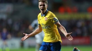 Aaron Ramsey Incredible Goal Galatasaray vs Arsenal 03 Champions League 2014 [upl. by Maite31]