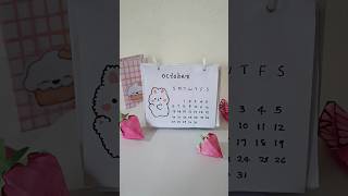 Diy desk calendar  How to make mini calendar shorts [upl. by Narol]