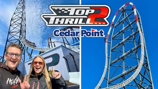 Top Thrill 2 FIRST RIDE amp Review  AMAZING Cedar Point NEW Coaster [upl. by Fraase]