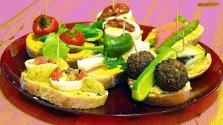 Pinchos Rezept für spanische Tapas von einfachKochen [upl. by Mulac]