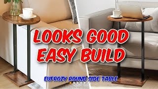 Eufrozy Side Table with Fabric Basket Review [upl. by Ardnoyek836]