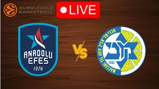 🔴 Live Anadolu Efes vs Maccabi Tel Aviv  EuroLeague 20232024  Live Play by Play Scoreboard [upl. by Warchaw]