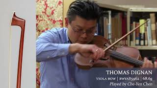 Thomas Dignan viola bow 250  CheYen Chen  at the Metzler Violin Shop [upl. by Ellemrac]