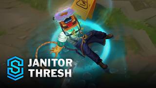 Janitor Thresh Skin Spotlight  PreRelease  PBE Preview  League of Legends [upl. by Ltsyrk]