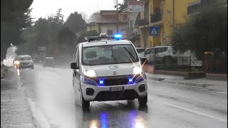 Polizia Locale di San Lorenzo in Campo in Emergenza  Italian Local Police Car in Emergency [upl. by Orson233]