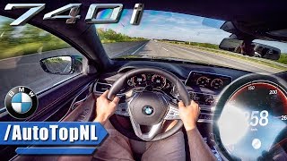 BMW 7 Series G11 740i M Sport AUTOBAHN POV TOP SPEED amp ACCELERATION by AutoTopNL [upl. by Linker]