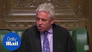 Commons Speaker John Bercow votes no and breaks tie in Parliament [upl. by Crary681]