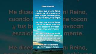 poemadeamor ERES MI REINA de la obra Mil Frases de Amor [upl. by Onilatac282]