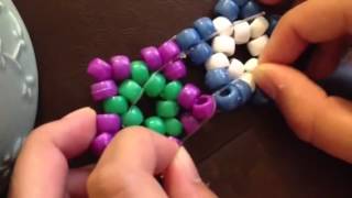 Kandi Star Bracelet Tutorial [upl. by Azilanna]