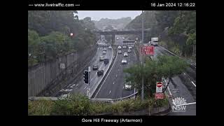 Gore Hill Freeway Artarmon Sydney  2024Jan16  Australia [upl. by Ran]