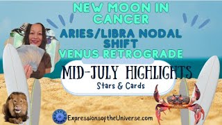 New Moon In Cancer AriesLibra Nodes amp Venus RetrogradeStars amp Cards [upl. by Cecilia]