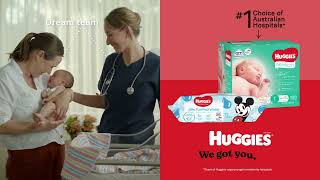 Huggies Newborn Nappies amp Wipes  Help protect your delicate skin baby  We Got You Baby [upl. by Kalfas]