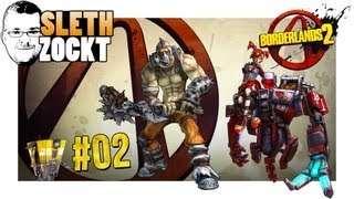 Lets Play Borderlands 2 Together 02  Psycho Krieg amp Mechromancer Gaige  Season Pass DLCs LPTDE [upl. by Arch106]